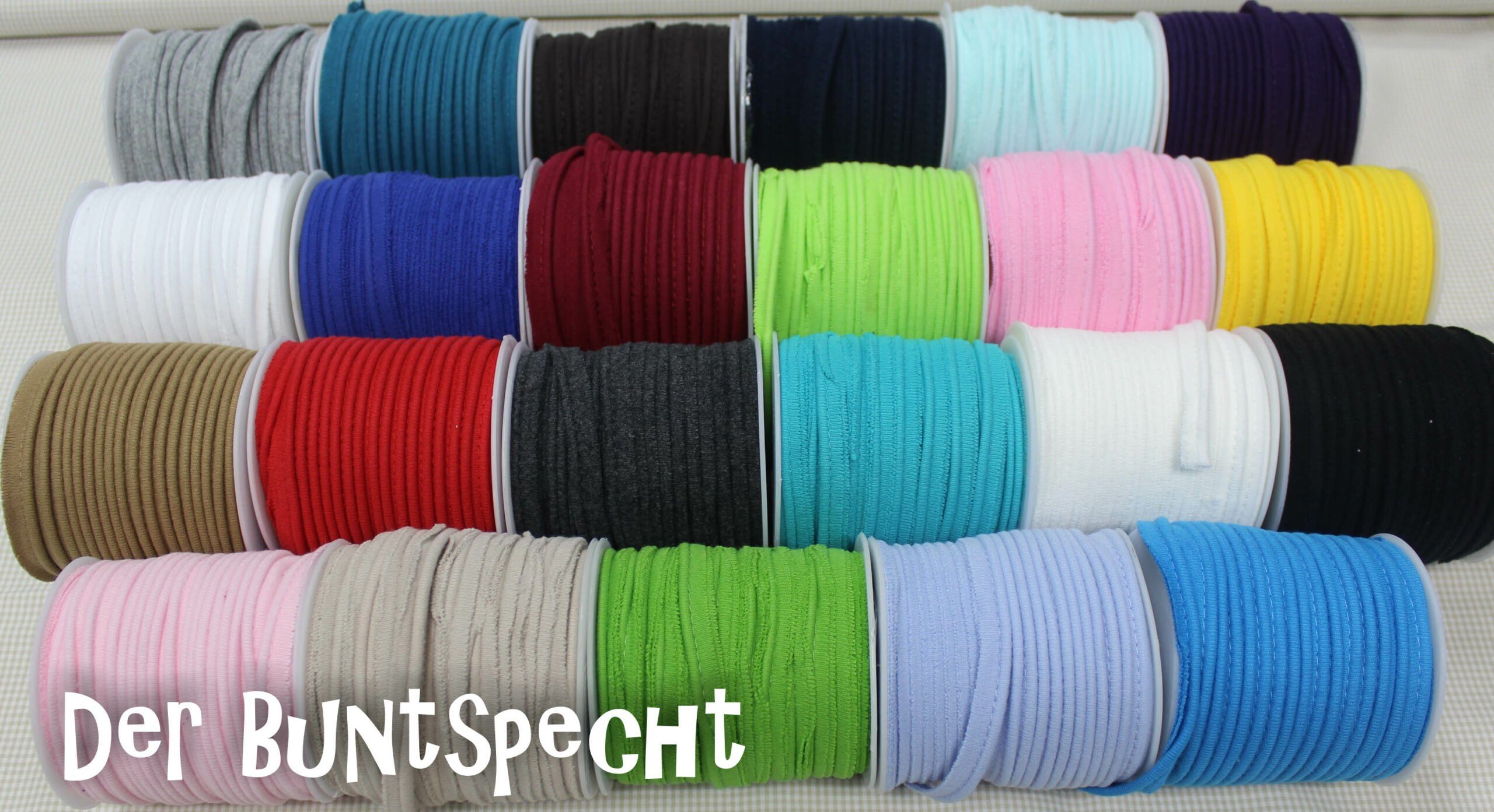 Paspelband, bunt, verschiedene Farben,